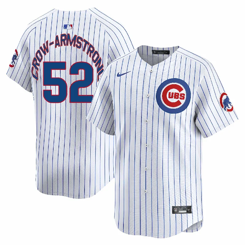 Authentic NFC team jerseys -Chicago Cubs Pete Crow-Armstrong Nike Home Vapor Limited Jersey W/ Authentic Lettering