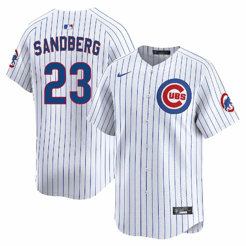 Lightweight NFC football jerseys -Chicago Cubs Ryne Sandberg Nike Home Vapor Limited Jersey W/ Authentic Lettering