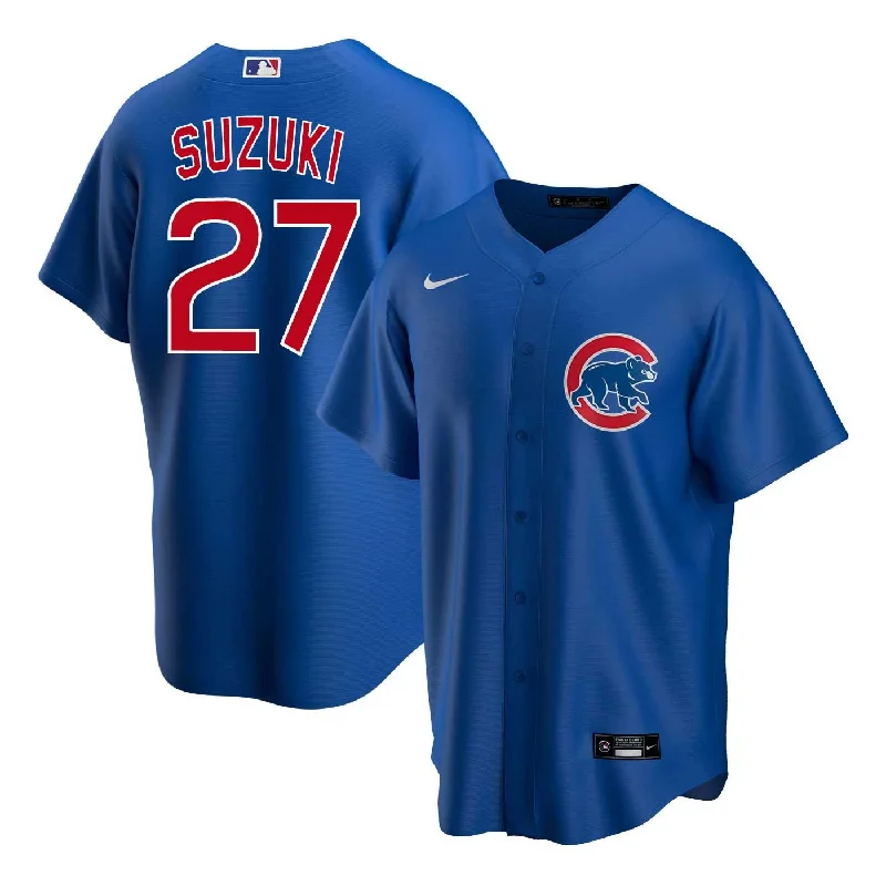 NFC championship jerseys -Chicago Cubs Seiya Suzuki Nike Alternate Replica Jersey