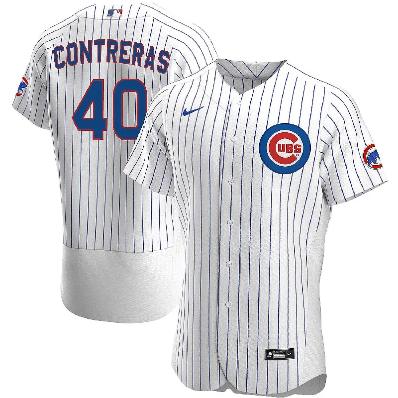 Official NFC team jerseys -Chicago Cubs Willson Contreras Nike Home Authentic Jersey