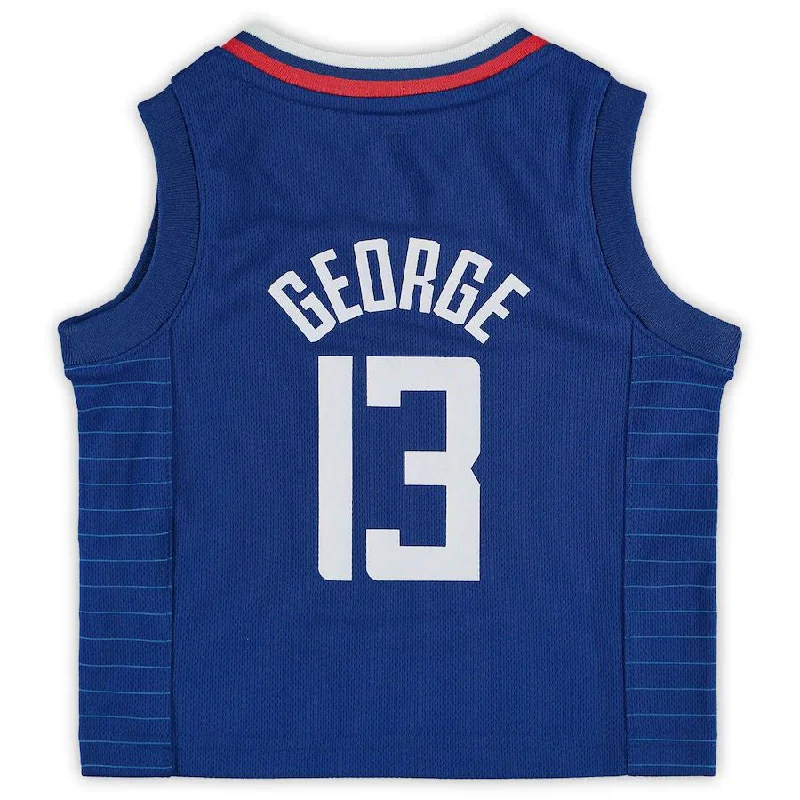 Limited edition NFC jerseys -LA.Clippers #13 Paul George Infant 2020-21 Jersey Icon Edition Royal Stitched American Basketball Jersey