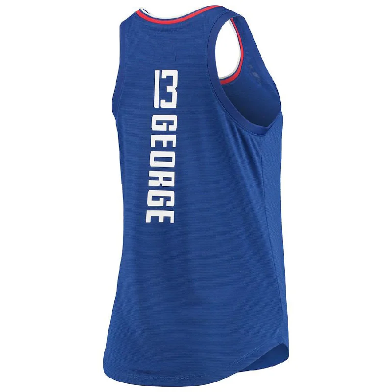 NFC jerseys for youth fans -LA.Clippers #13 Paul George Fanatics Branded Women's Fast Break Player Movement Jersey Tank Top Royal Stitched American Basketball Jersey