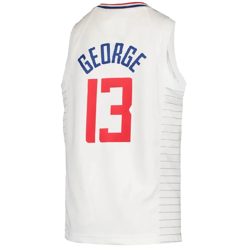 NFC jersey with official NFL patch -LA.Clippers #13 Paul George 2020-21 Swingman Jersey Association Edition White Stitched American Basketball Jersey