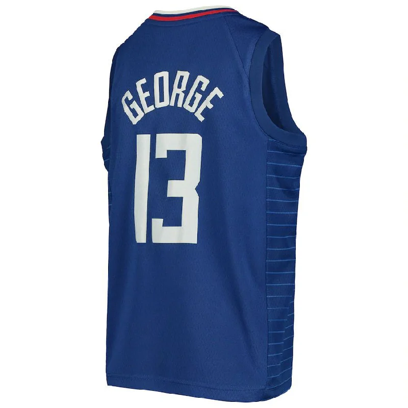 Shop NFC jerseys online -LA.Clippers #13 Paul George Swingman Jersey Icon Edition Royal Stitched American Basketball Jersey