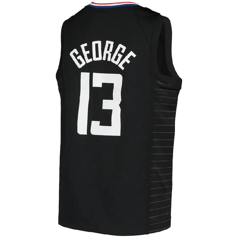 NFC jersey for men’s football fans -LA.Clippers #13 Paul George Jordan Brand 2020-21 Swingman Player Jersey Statement Edition Black Stitched American Basketball Jersey