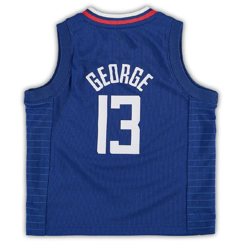 NFC jerseys with official logo -LA.Clippers #13 Paul George Toddler 2020-21 Replica Jersey Icon Edition Royal Stitched American Basketball Jersey