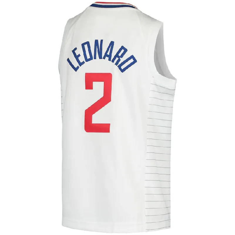 Lightweight NFC football jerseys -LA.Clippers #2 Kawhi Leonard 2020-21 Swingman Jersey Association Edition White Stitched American Basketball Jersey