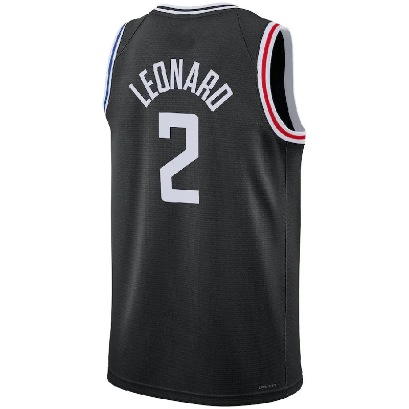 Lightweight NFC football jerseys -LA.Clippers #2 Kawhi Leonard Unisex 2022-23 Swingman Jersey City Edition Black Stitched American Basketball Jersey