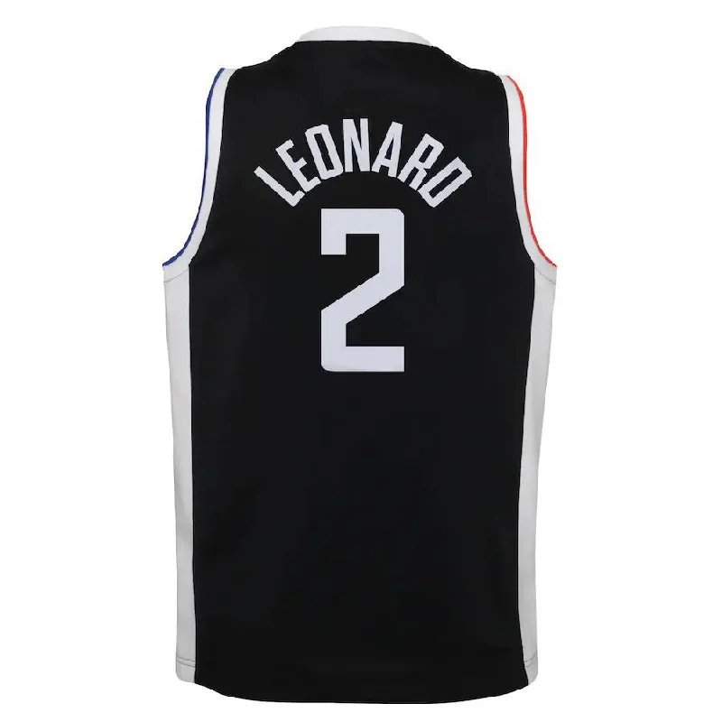 High-end NFC team jerseys -LA.Clippers #2 Kawhi Leonard 2020-21 Swingman Jersey Black Statement Edition Stitched American Basketball Jersey