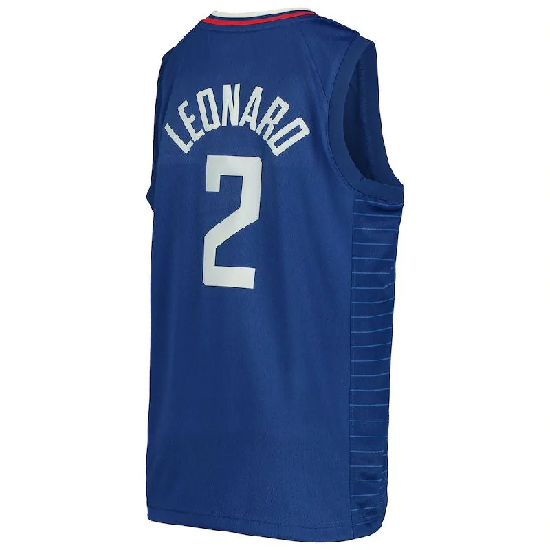 Affordable NFC jerseys for football fans -LA.Clippers #2 Kawhi Leonard Swingman Jersey Icon Edition Royal Stitched American Basketball Jersey