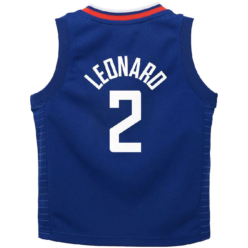 Unique NFC football jerseys for collectors -LA.Clippers #2 Kawhi Leonard Toddler 2020-21 Replica Jersey Icon Edition Royal Stitched American Basketball Jersey