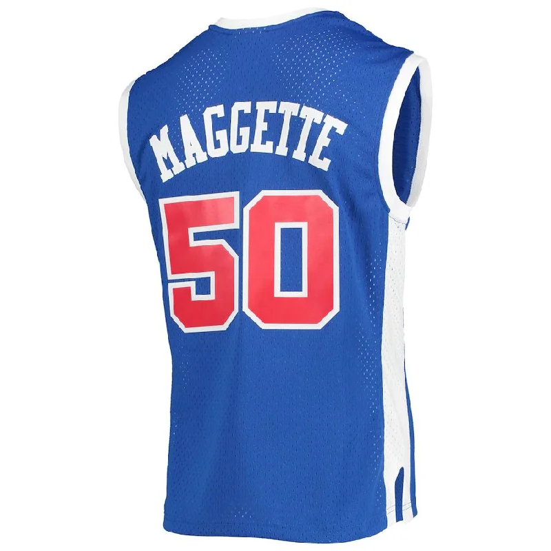 NFC jersey designs for casual wear -LA.Clippers #50 Corey Maggette Mitchell & Ness 2002-03 Hardwood Classics Swingman Jersey Royal Stitched American Basketball Jersey