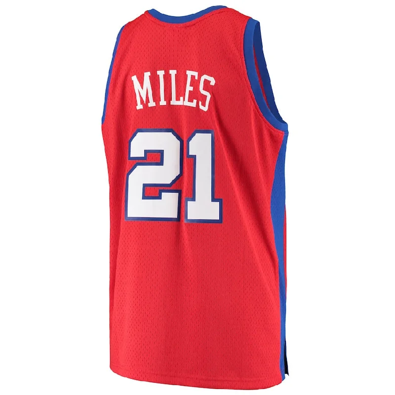 NFC jersey for men’s football fans -LA.Clippers #21 Darius Miles Mitchell & Ness 2000-01 Hardwood Classics Swingman Jersey Statement Edition Red Stitched American Basketball Jersey