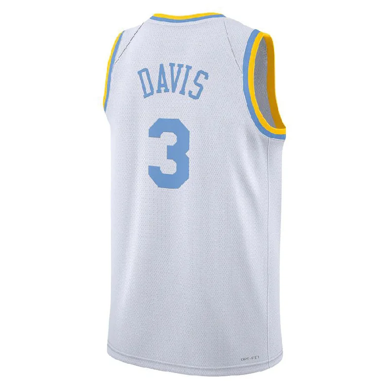 NFC jersey with commemorative season patch -LA.Lakers #3 Anthony Davis 2022-23 Swingman Jersey White Classic Edition Stitched American Basketball Jersey