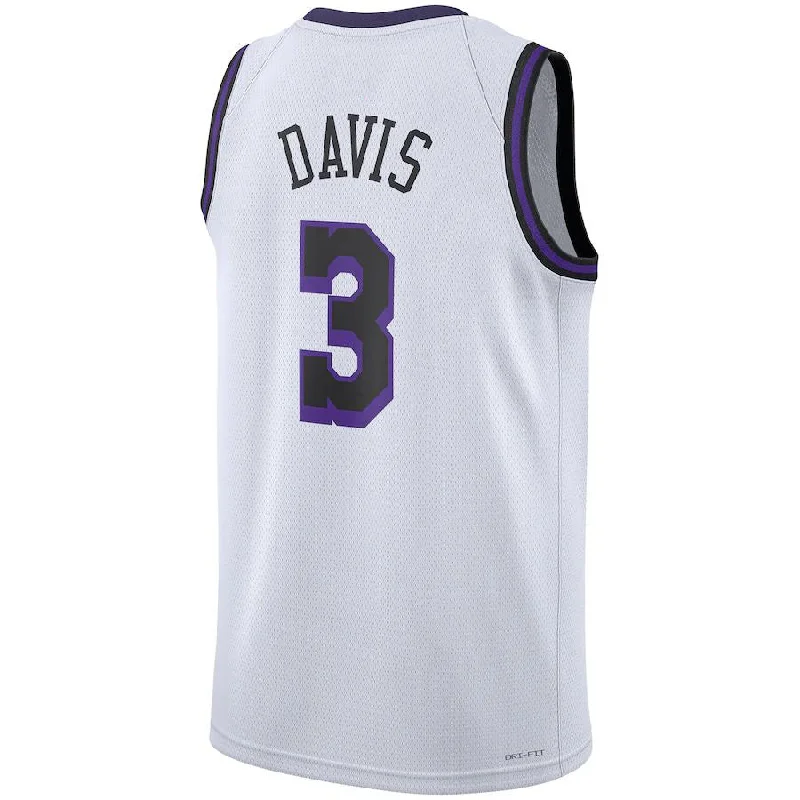 High-end NFC team jerseys -LA.Lakers #3 Anthony Davis Unisex 2022-23 Swingman Jersey City Edition White Stitched American Basketball Jersey