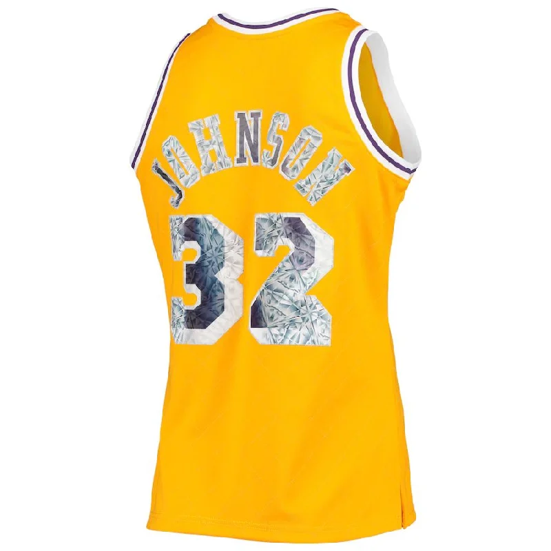 NFC jersey for men’s football fans -LA.Lakers #32 Magic Johnson Mitchell & Ness 1996-97 Hardwood Classics 75th Anniversary Diamond Swingman Jersey  Gold Stitched American Basketball Jersey