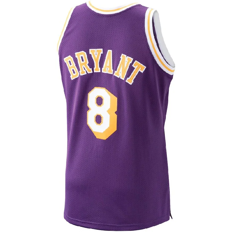 Shop NFC football shirts with embroidered designs -LA.Lakers #8 Kobe Bryant Mitchell & Ness 1996-97 Hardwood Classics Authentic Player Jersey Purple Stitched American Basketball Jersey