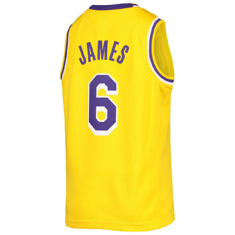 Shop NFC football shirts with embroidered designs -LA.Lakers #6 LeBron James 2021-22 Diamond Swingman Jersey Gold Stitched American Basketball Jersey