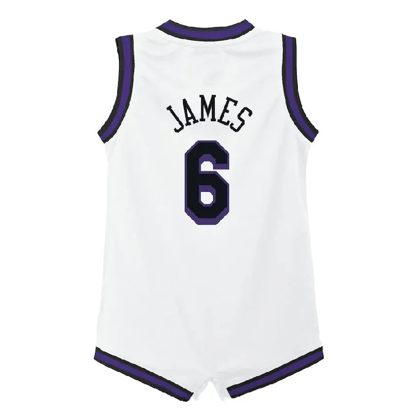 Official NFC football shirt for collectors -LA.Lakers #6 LeBron James Infant 2022-23 Replica Jersey City Edition White Stitched American Basketball Jersey