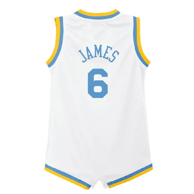 NFC jersey sale and discounts -LA.Lakers #6 LeBron James Infant 2022-23 Swingman Jersey White Classic Edition White Stitched American Basketball Jersey