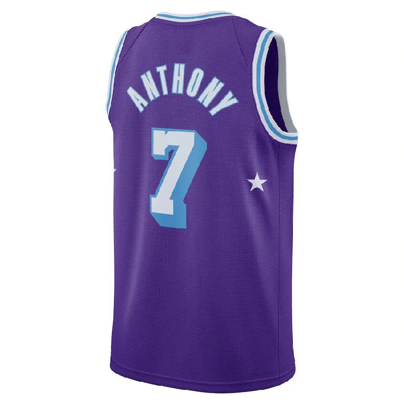 Official NFC team jerseys -LA.Lakers #7 Carmelo Anthony 2021-22 Swingman Jersey City Edition Purple Stitched American Basketball Jersey