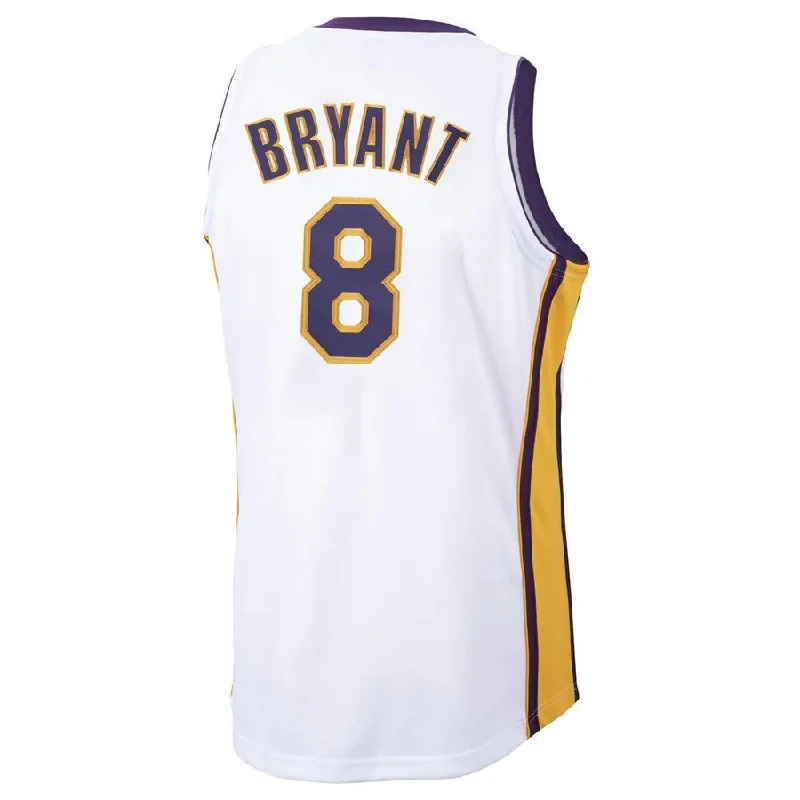 High-end NFC team jerseys -LA.Lakers #8 Kobe Bryant Mitchell & Ness 2003-04 Hardwood Classics Authentic Jersey White Stitched American Basketball Jersey