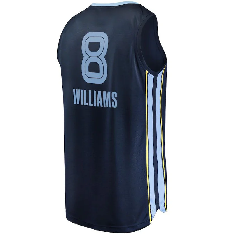 NFC football jersey with unique print -M.Grizzlies #8 Ziaire Williams Fanatics Branded Fast Break Replica Jersey Icon Edition Navy Stitched American Basketball Jersey