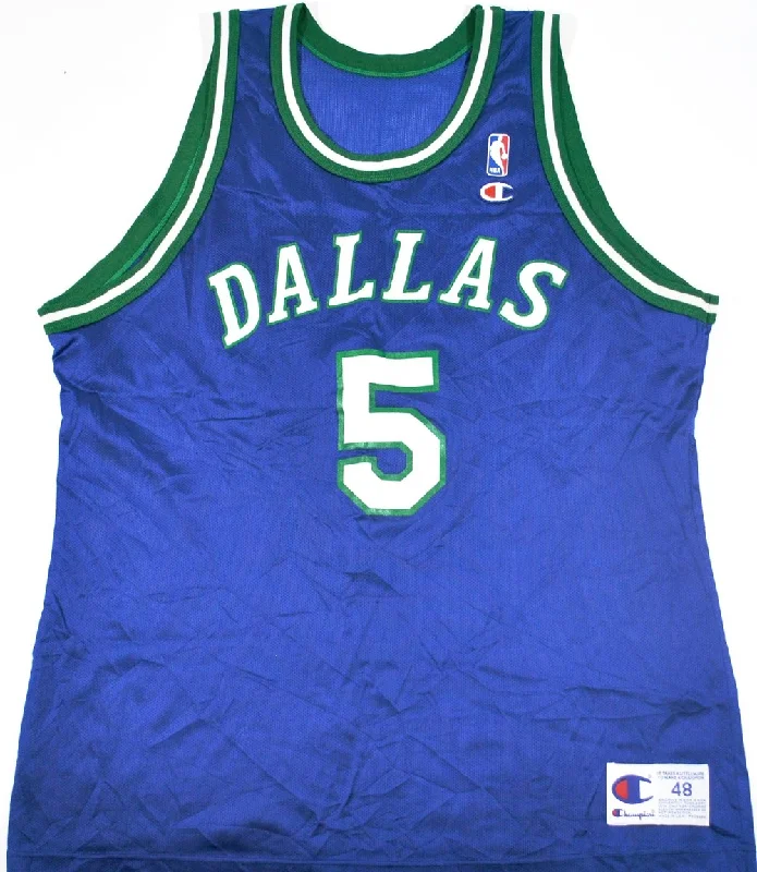 NFC jersey designs for casual wear -Vintage Champion Brand Dallas Mavericks Jason Kidd Jersey Size X-Large